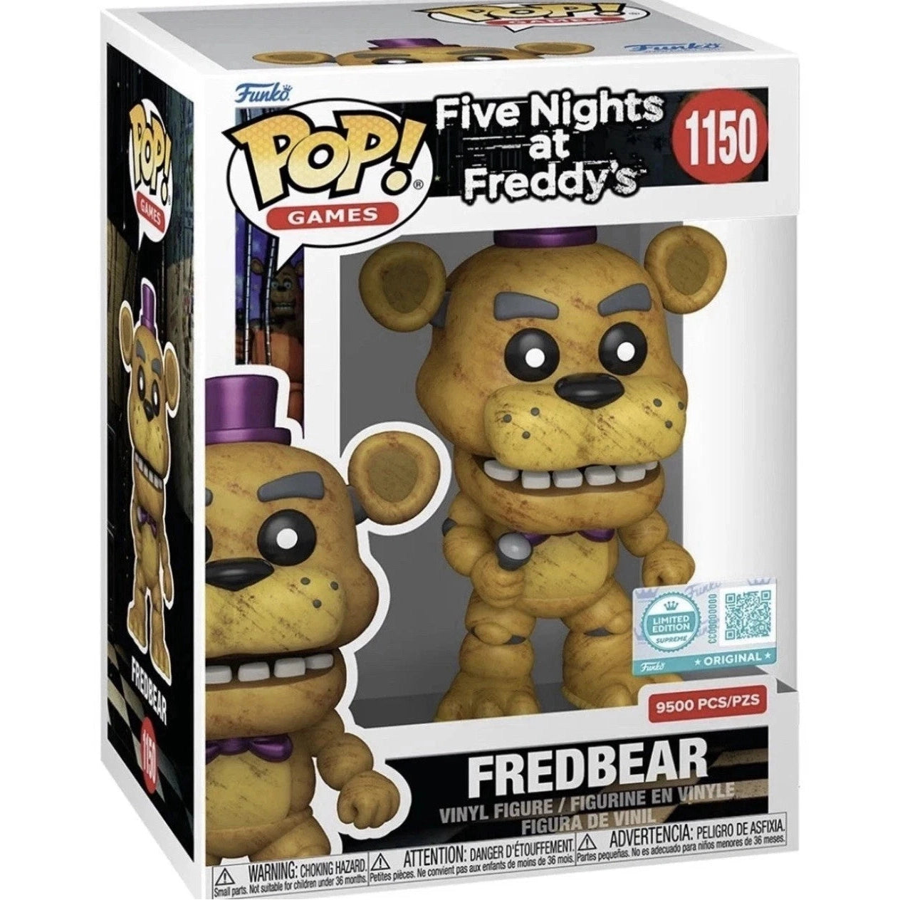Funko Pop! Games: Five Nights At Freddy's - FredBear Limited Ed Exclusive #1150 With Protector