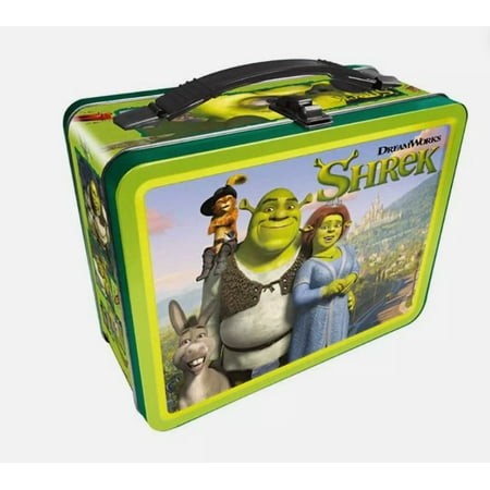 Shrek Tin Tote Lunch Box - Fiona, Donkey & Puss in Boots