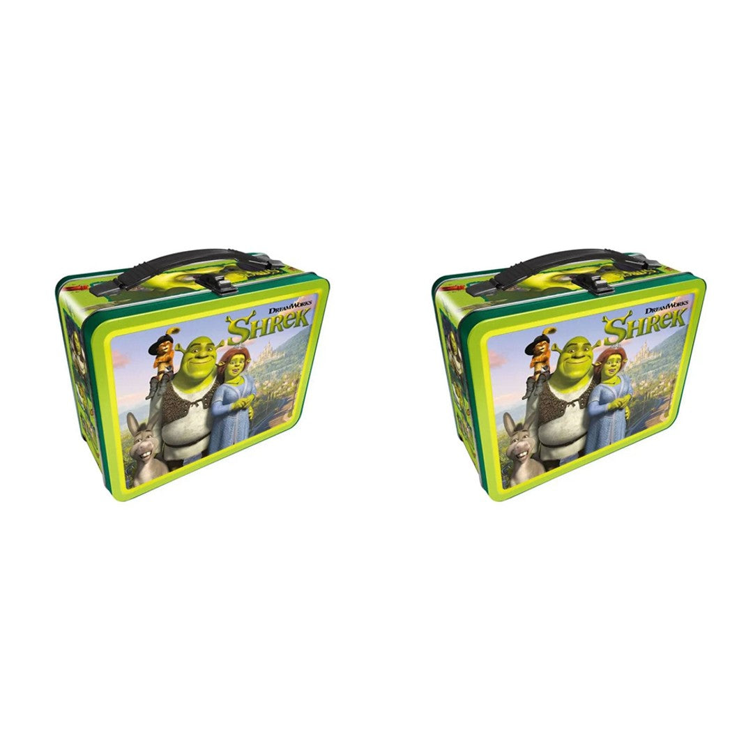 Shrek Tin Tote Lunch Box - Fiona, Donkey & Puss in Boots