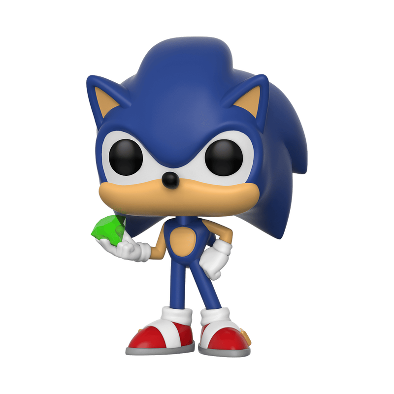 Sonic The Hodgehog - Sonic With Emerald #284 Funko Pop! With Protector