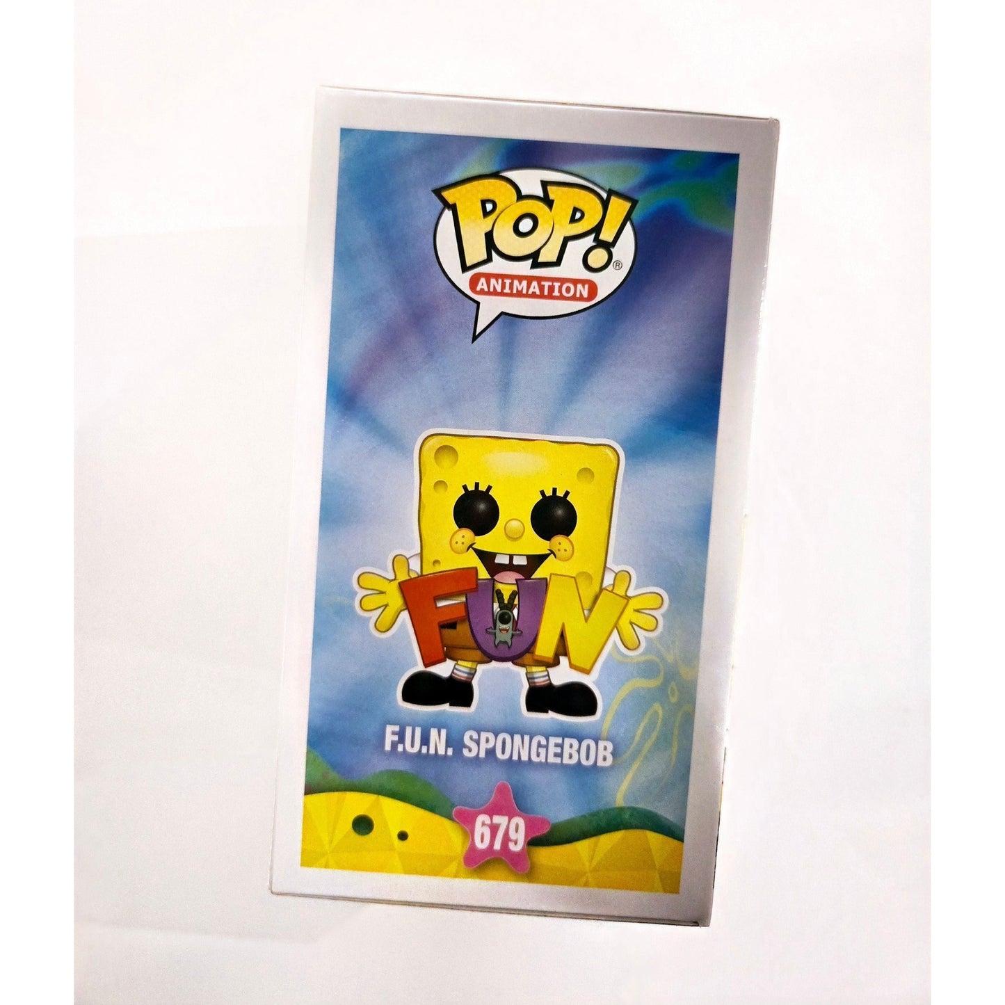 Spongebob Squarepants - Spongebob and Plankton with Fun Song Letters #679 Amazon Exclusive Funko Pop! With Protector