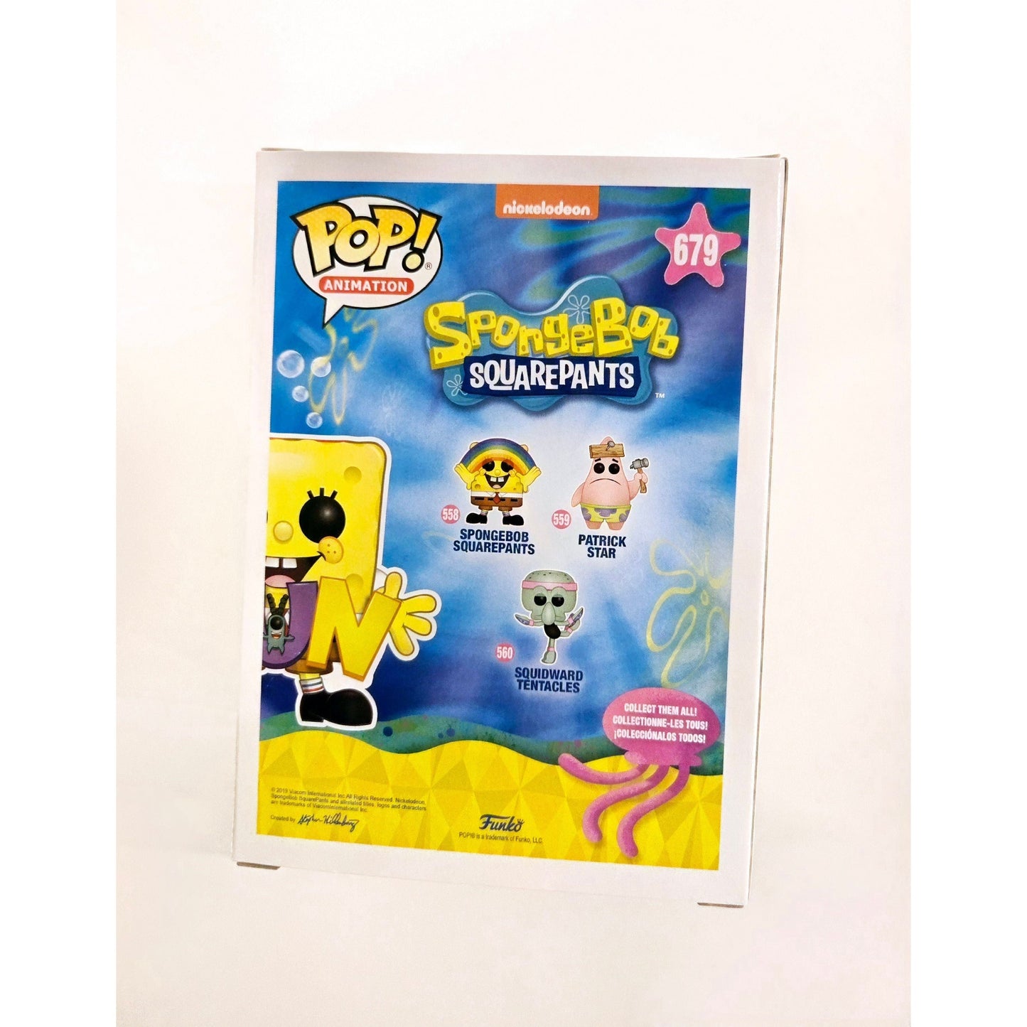 Spongebob Squarepants - Spongebob and Plankton with Fun Song Letters #679 Amazon Exclusive Funko Pop! With Protector
