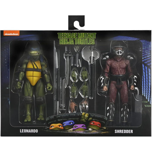 Teenage Mutant Ninja Turtles Leonardo and Shredder Action Figures, 2-Pack Collectible Set