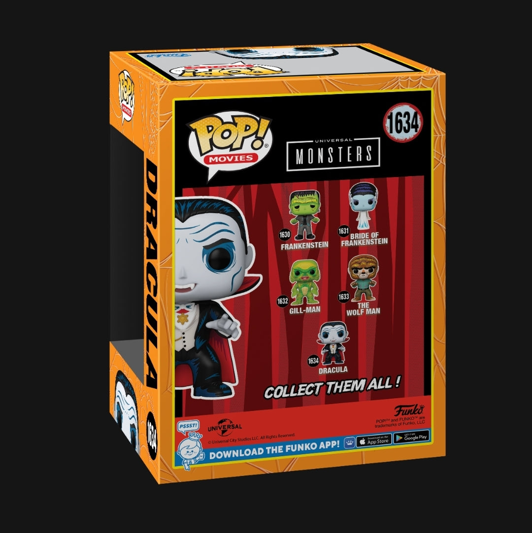 Universal Monsters Dracula #1634 Funko Pop! With Protector