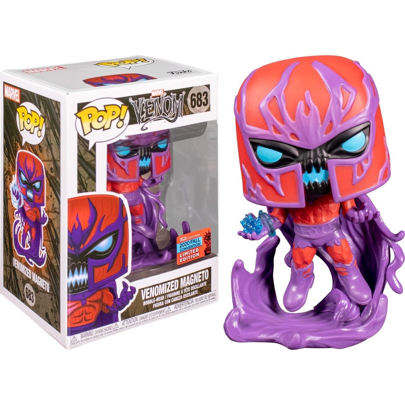 Venom - Venomized Magneto 2020 Fall Convention Limited Edition #683 Funko Pop! With Protector