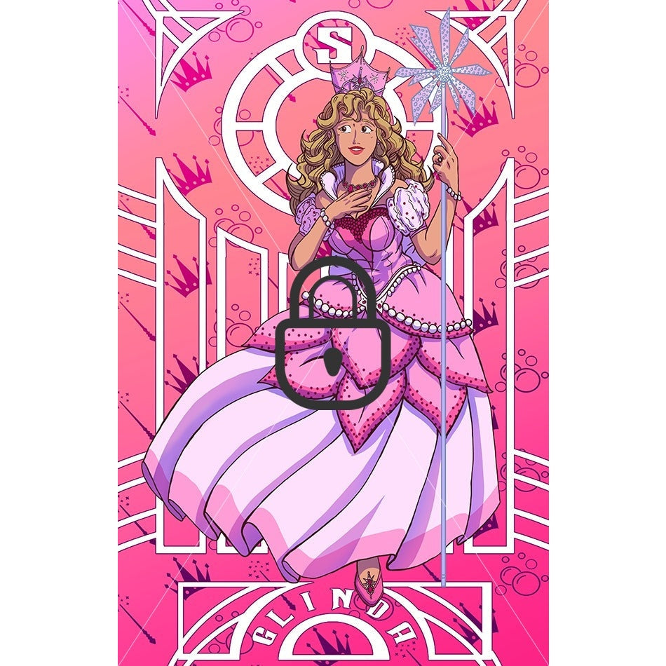Wicked Glinda in Pink Bubble Gown Fan Art 11 x 17