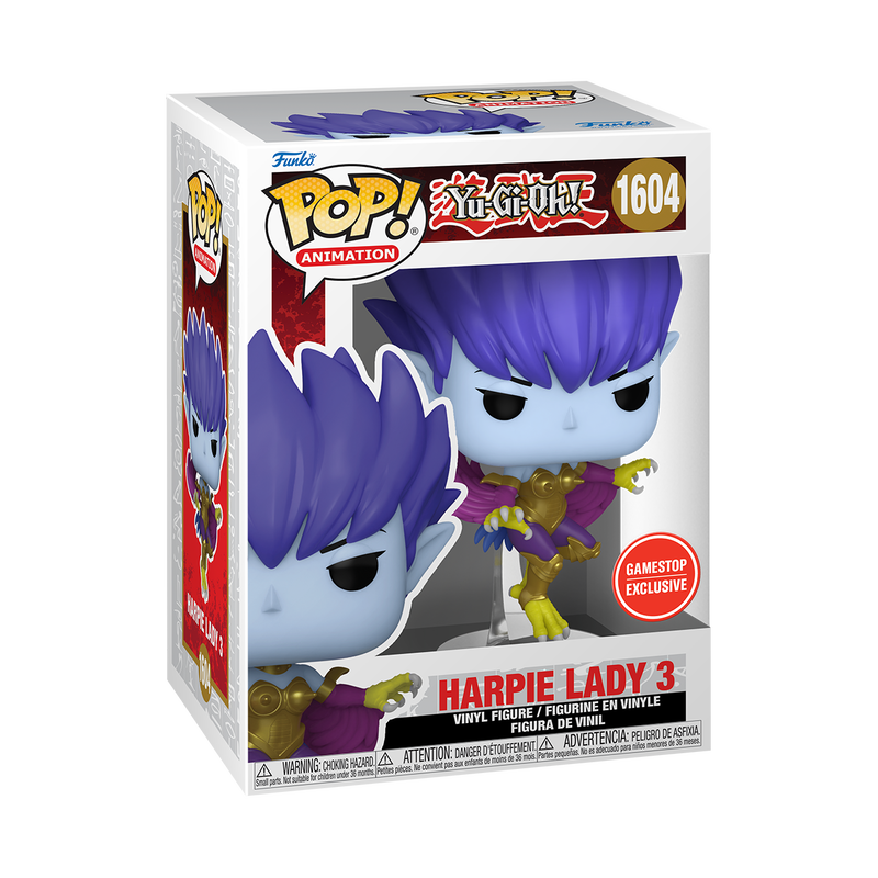 Yu-Gi-Oh - Harpie Lady 3 Gamestop Exclusive Funko Pop! #1604 With Protector